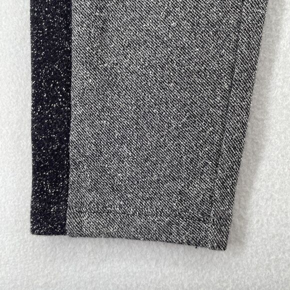 EILEEN FISHER Pants S Organic Cotton Stretch Pull On Speckle Tweed Legging Gray - Picture 9 of 16